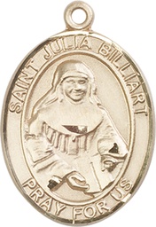 [7267GF] 14kt Gold Filled Saint Julia Billiart Medal