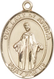 [7269GF] 14kt Gold Filled Our Lady of Africa Medal
