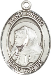 [7270SS] Sterling Silver Saint Bruno Medal
