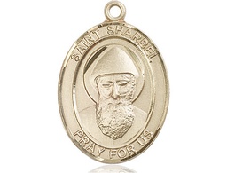 [7271GF] 14kt Gold Filled Saint Sharbel Medal