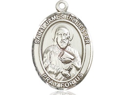 [7277SS] Sterling Silver Saint James the Lesser Medal
