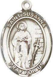 [7280SS] Sterling Silver Saint Susanna Medal