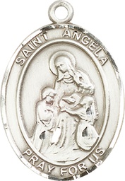 [7284SS] Sterling Silver Saint Angela Merici Medal