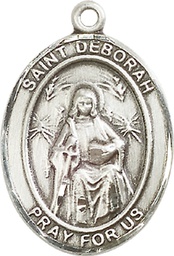 [7286SS] Sterling Silver Saint Deborah Medal