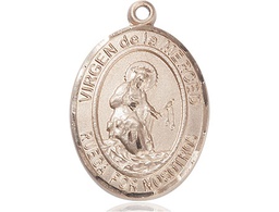 [7289SPGF] 14kt Gold Filled Virgen de la Merced Medal