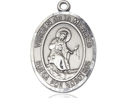[7289SPSS] Sterling Silver Virgen de la Merced Medal