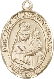 [7299GF] 14kt Gold Filled Our Lady of Prompt Succor Medal