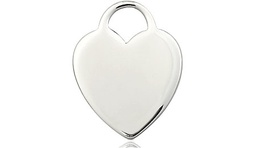 [3200SS] Sterling Silver Heart Medal