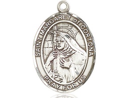 [7301SS] Sterling Silver Saint Margaret of Cortona Medal