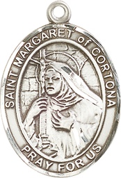[7301SS] Sterling Silver Saint Margaret of Cortona Medal
