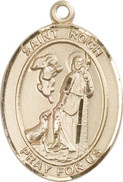 [7310GF] 14kt Gold Filled Saint Roch Medal