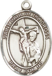 [7318SS] Sterling Silver Saint Paul of the Cross Medal