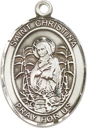 [7320SS] Sterling Silver Saint Christina the Astonishing Medal