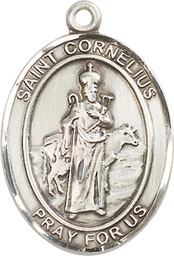 [7325SS] Sterling Silver Saint Cornelius Medal