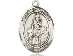 [7325SS] Sterling Silver Saint Cornelius Medal