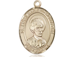 [7330GF] 14kt Gold Filled Saint Louis Marie de Montfort Medal