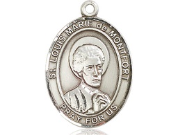 [7330SS] Sterling Silver Saint Louis Marie de Montfort Medal