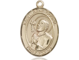 [7334GF] 14kt Gold Filled Saint Rene Goupil Medal