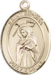 [7335GF] 14kt Gold Filled Saint Regina Medal