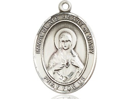 [7337SS] Sterling Silver Immaculate Heart of Mary Medal