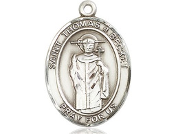 [7344SS] Sterling Silver Saint Thomas A Becket Medal