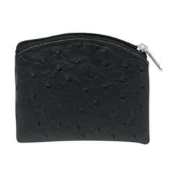 [HI-1671-01] Black Ostrich Skin Pattern Case