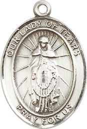[7346SS] Sterling Silver Our Lady of Tears Medal
