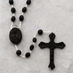 [0518/BK] Black String Rosary