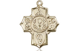[2004KT] 14kt Gold Communion 5-Way Medal