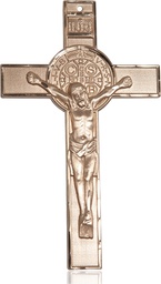 [5638KT] 14kt Gold Saint Benedict Medal