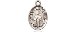 [9413SS] Sterling Silver Our Lady of Rosa Mystica Medal