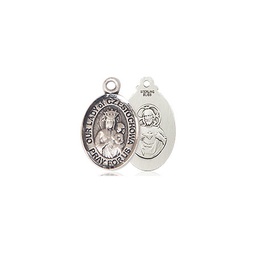 [9421SS] Sterling Silver Our Lady of Czestochowa Medal