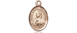 [9438GF] 14kt Gold Filled Saint Kateri Tekakwitha Medal