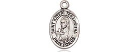 [9438SS] Sterling Silver Saint Kateri Tekakwitha Medal