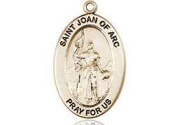 [11053KT] 14kt Gold Saint Joan of Arc Medal