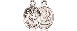 [9712SS] Sterling Silver Guardian Angel Dance Medal