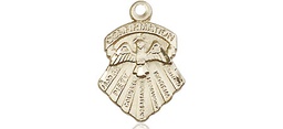 [0887GF] 14kt Gold Filled Seven Gifts Medal