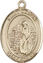 [8254GF] 14kt Gold Filled Saint Aaron Medal