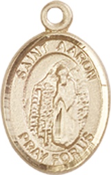 [9254GF] 14kt Gold Filled Saint Aaron Medal