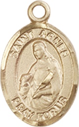 [9128GF] 14kt Gold Filled Saint Agnes of Rome Medal