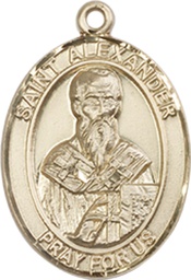 [8012GF] 14kt Gold Filled Saint Alexander Sauli Medal