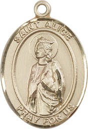 [7248GF] 14kt Gold Filled Saint Alice Medal