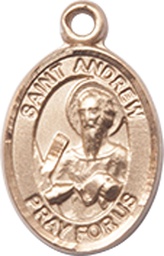 [9000GF] 14kt Gold Filled Saint Andrew the Apostle Medal