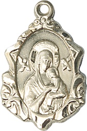 [0822HGF] 14kt Gold Filled Our Lady of Perpetual Help Medal