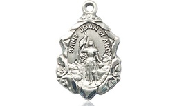 [0822JASS] Sterling Silver Saint Joan of Arc Medal