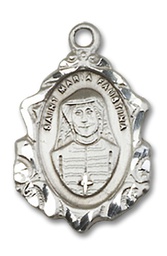 [0822MFSS] Sterling Silver Maria Faustina Medal