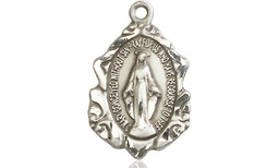 [0822MSSY] Sterling Silver Miraculous Medal - With Box