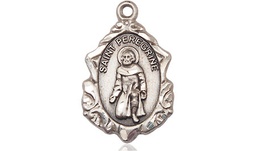 [0822PSS] Sterling Silver Saint Peregrine Medal