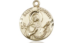 [0827GF] 14kt Gold Filled Saint Dorothy Medal