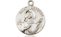 [0827SS] Sterling Silver Saint Dorothy Medal